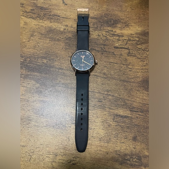 Roxy The Royal Women’s Watch RX 1008BKRG Rose Gold Tone Black Glitter Dial - Picture 3 of 4